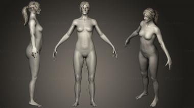Figurines of people Anatomy Study 3d model
